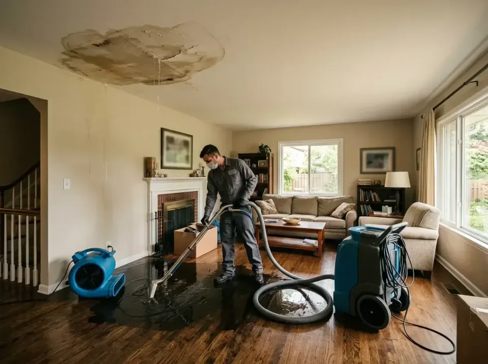 attic-pipe-burst-ceiling-drip-008 — frequently asked questions, Water Damage Restoration & Carpet Care in Bridgman, MI